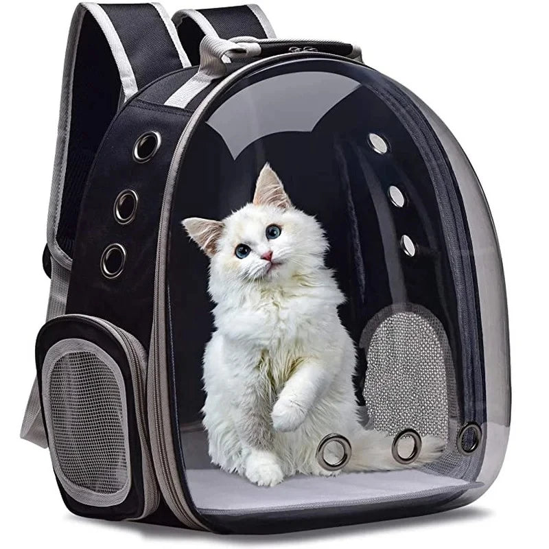 Bubble Cat Backpack Carrier – Transparent Space Capsule Pet Carrier for Travel & Adventures