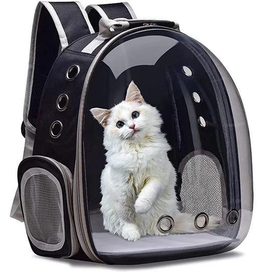 Bubble Cat Backpack Carrier – Transparent Space Capsule Pet Carrier for Travel & Adventures