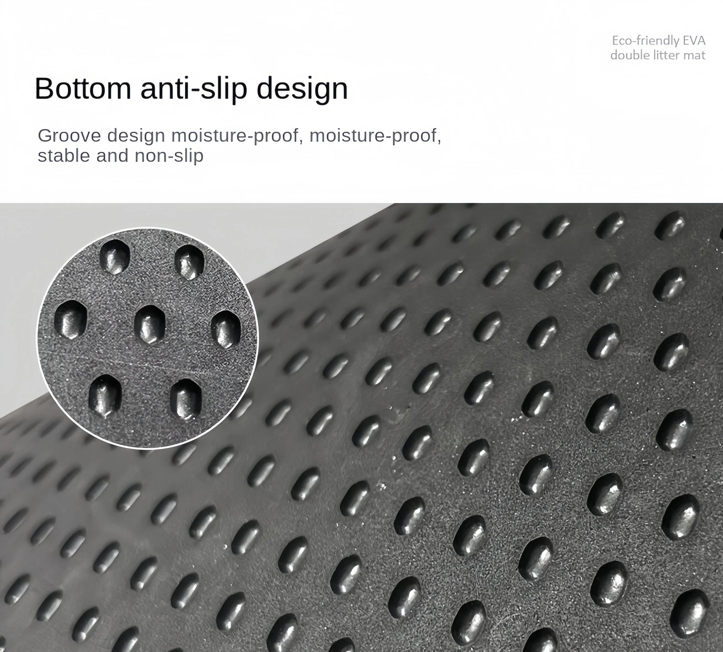 Honeycomb Cat Litter Mat – Large Waterproof Double-Layer EVA Trapping Mat