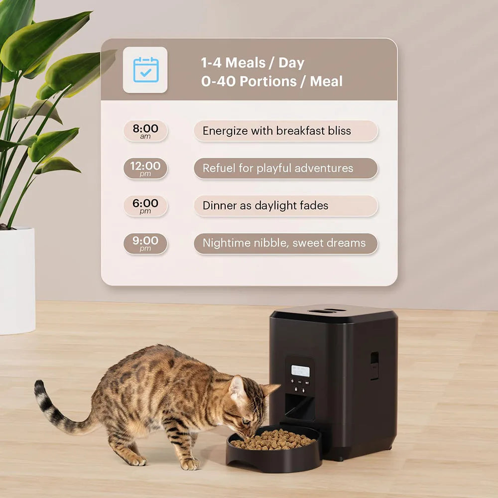 2L Smart Wi-Fi Automatic Pet Feeder – App-Controlled Timed Dispenser for Cats & Dogs