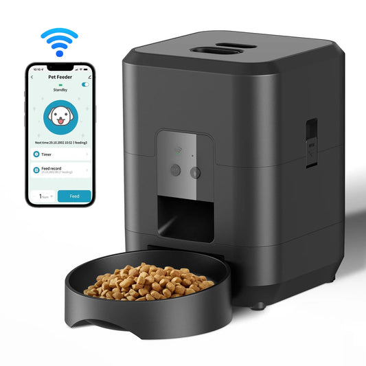 2L Smart Wi-Fi Automatic Pet Feeder – App-Controlled Timed Dispenser for Cats & Dogs